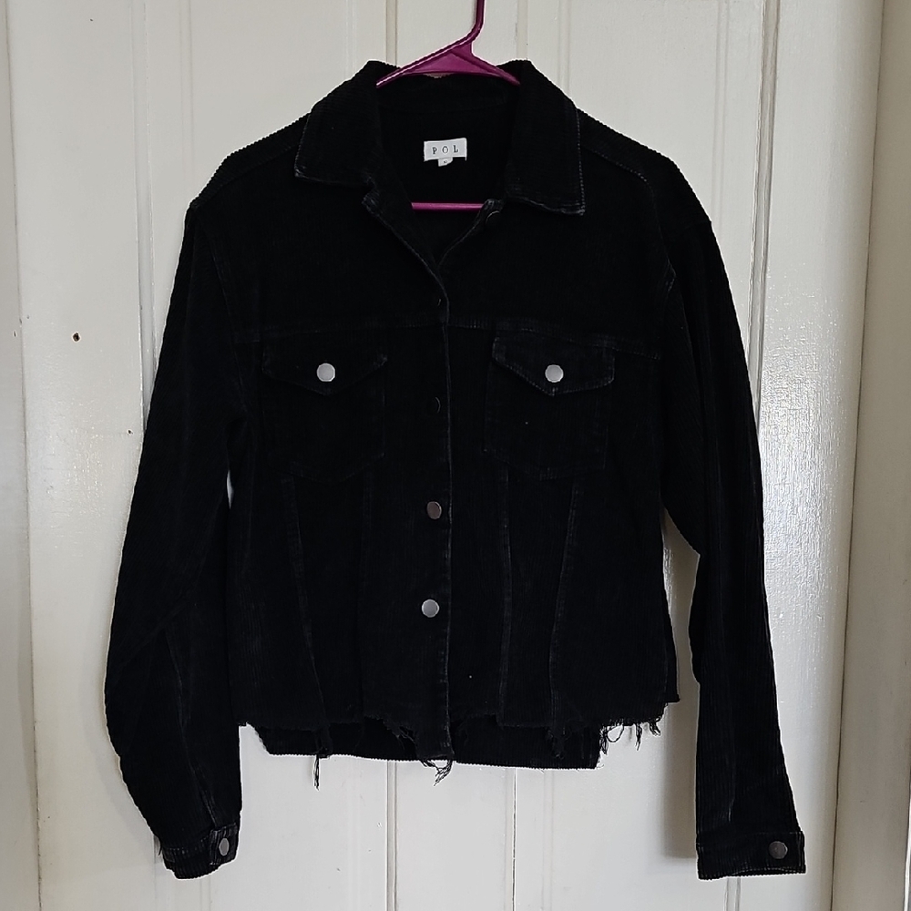 POL Black Corduroy Jacket